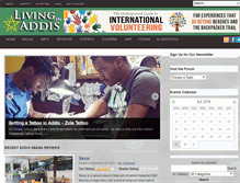 Tablet Screenshot of livinginaddis.com